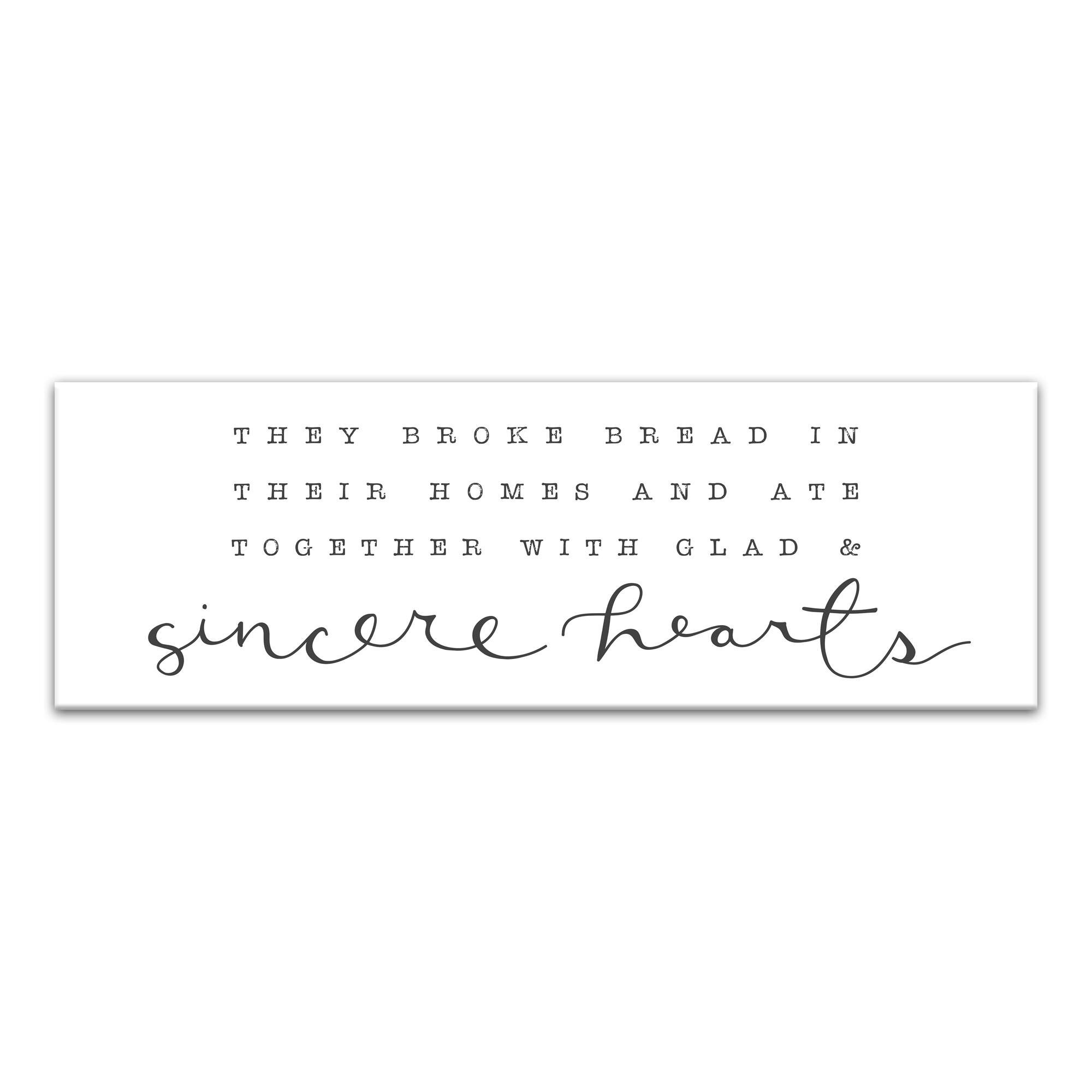 Sincere Hearts 12" x 36" Canvas Wall Art